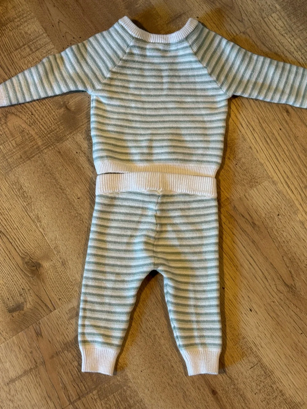 Janie and Jack Baby Knit Sweater & Pants Set Green Stripe 3–6 Months